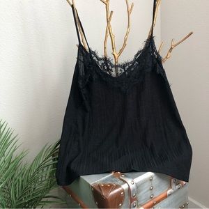 Zara Black Knit Camisole SZ S